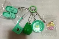 【最終お値下げ】サウナ　銭湯　お風呂ガチャ詰めポーチ　グリーン