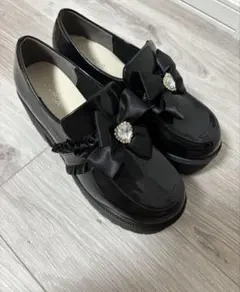 ＊Majoretty＊リボン付き厚底エナメルローファー　3Lのサムネイル