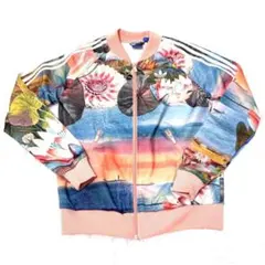 希少♡adidas トラックジャケット ジャージ トレフォイル ピンク 花柄
