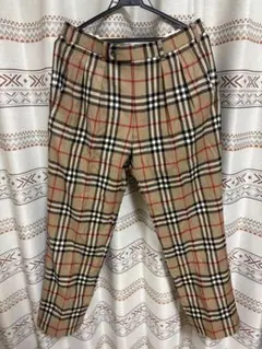 バーバリー BURBERRY ノバチェックスラックス 2タック ウエスト84 Lのサムネイル