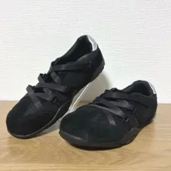 【未使用級】ヌーベルヴォーグ 至福の履き心地 牛革 スニーカー 黒　23cmのサムネイル