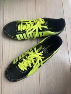 PUMA EvoSpeed 5 フットサルシューズ 黒/黄緑　24センチ