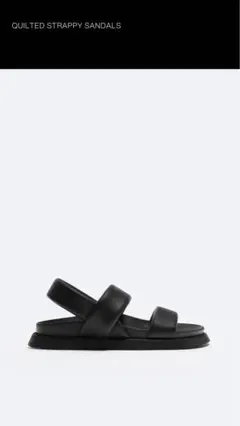 ZARA QUILTED STRAPPY SANDALSのサムネイル