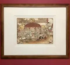 絵画・額縁・版画・上砂理佳・エッチング ・エトランゼ・美術品・インテリア・雑貨のサムネイル