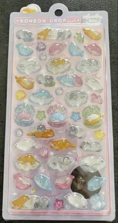 水族館限定　ボンボンドロップシール　すやすやベビー