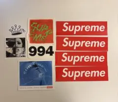Supreme ステッカー6枚 + Stussy ステッカー2枚