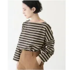 お値下げ☆Le minor ストライプ 長袖Tシャツ フリーサイズ