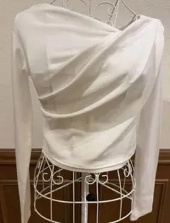 GRL グレイル ドレープカシュクールトップス