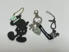 ミッキーマウス ストラップ3点セット