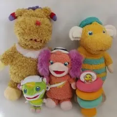 ぐ〜チョコランタン ぬいぐるみ ＋ガラガラ（スプー・ジャゴビ・アネモ・ズズ）