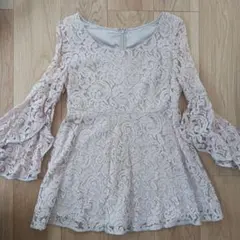 Diagram レース チュニックドレス　フレアスリーブ