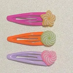 キャンディ　ヘアピン　ヘアアクセサリー　パッチンピン
