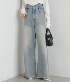 mystic ウェーブデニム ブルー サイズ0