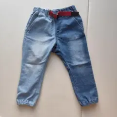 ブリーズ　ストレッチデニム グラデーション 切替パンツ 100cm