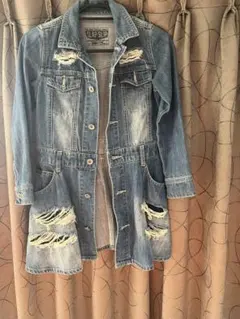 SLAP SLIP デニムロングシャツワンピース