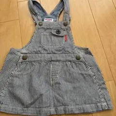 miki HOUSE ストライプ サロペット M