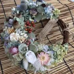 Petite Foret ～木の実と詩～ ドライフラワー リース Petite Foret ～木の実と詩～ ドライフラワー リース - メルカリ