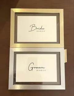 結婚式　受付　サイン ウェルカムスペースGroom & Bride