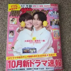 月刊ザテレビジョン10月号　切り抜き、抜け等無し