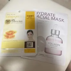 DERMAL ローヤルゼリー コラーゲン エッセンス マスク 2枚セットのサムネイル