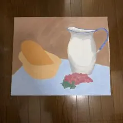 油彩画 静物画 緑のボトル 抽象画 アート - メルカリ