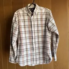 SUGAR CANE チェック柄 長袖シャツ ベージュ系 M