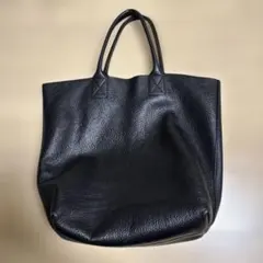 本革トートバッグ　ブラック