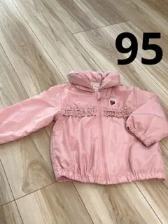 Youpil いちご刺繍 ピンクアウター 95