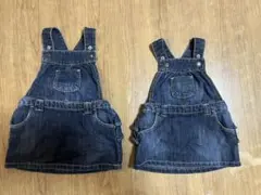 OLD NAVY デニム ジャンパースカート サイズ違い2枚セット