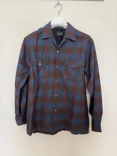 60s Penneys TOWNCRAFT オンブレチェック ウール　シャツ M