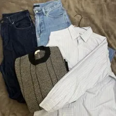 ユニクロ　UNIQLO 4点セット　ジーンズ　セーター　シャツ