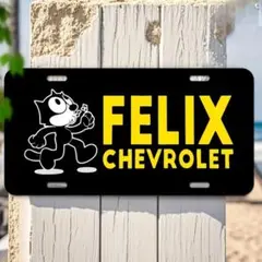 フィリックス・ザ・キャット Felix the Cat 看板 ナンバープレート
