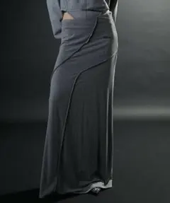 RANK PROJECT Out Seam Cut Maxi Skirtのサムネイル