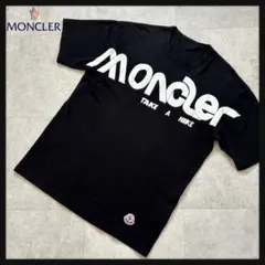 【QR確認済】モンクレール/Tシャツ/センターロゴ/ワッペン/黒/S(M相当)