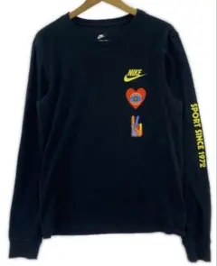 美品NIKE 長袖Tシャツ ブラック グラフィックプリント