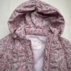 マザウェイズ　フラワープリント ダウンコート 120 キッズ　女の子　冬　ピンク