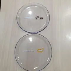 スターバックス クリアプレートセット 2枚