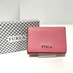 FULRA 三つ折り ミニ財布 バビロン S トリフォールド ピンク 中古