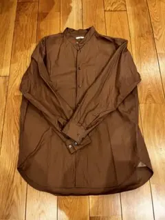 ＋J スーピマコットンオーバーサイズスタンドカラーシャツ