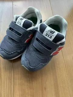 New Balance 313 ベルクロシューズ ネイビー/レッド