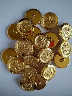 《ボタンまとめ売り》ゴールド20mm×20個