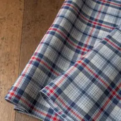 cc202◆150cm×2M◆綿ポリ先染め生地◆レトロチェック