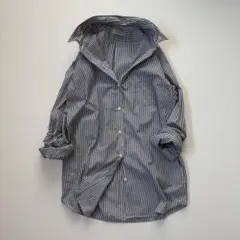 Deuxieme Classeロンドンストライプ柄シャツ ワイヤー襟のサムネイル