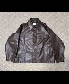 ［美品］Bleme クラシック フェイクレザー ショート丈 ジャケット　Mサイズ