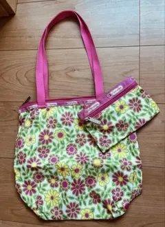 【LeSportsac】トートバッグ、ポーチ付き