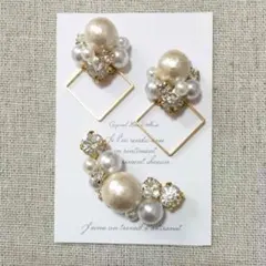 山盛りパールスクエア3点セット♡キスカ