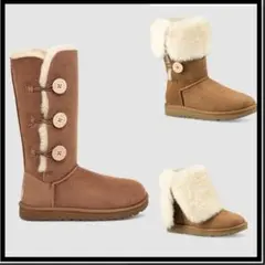 UGG アグ ムートンブーツ　24cm　ベイリーボタン　正規輸入品
