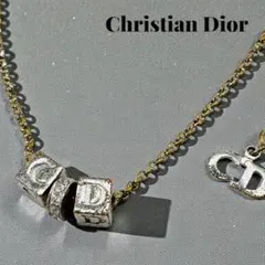 Christian Dior ディオール CDロゴデザイン ネックレス シルバーのサムネイル
