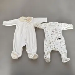 《60～70》ロンパース2点セット 女の子 西松屋 アカチャンホンポ