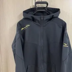 Mizuno Pro　フード付きジャケット　Lサイズ相当/ブラック/裏起毛/刺繍